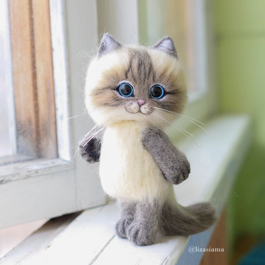 Russian Artist Produces Kittens Made Of Wool So Cute You Will Want One