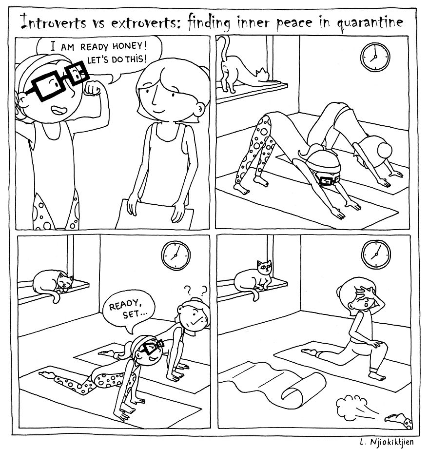 Here Are My 10 New Comics About My Introverted Life With My Extroverted Wife During Lockdown