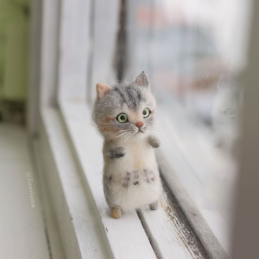 Russian Artist Produces Kittens Made Of Wool So Cute You Will Want One