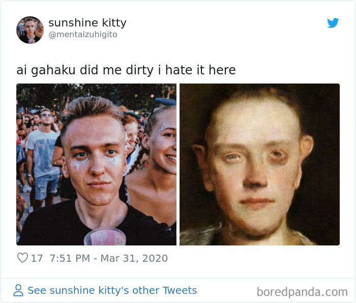 Ai Facial Recognition App Creates Strange Artwork