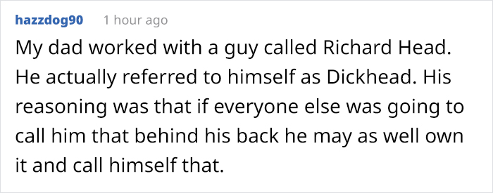 People Share Their Unfortunate Name Stories After Amy Schumer Changes Her Baby’s Name Because It Sounded Like “Genital” People Share Their Unfortunate Name Stories After Amy Schumer Changes Her Baby’s Name Because It Sounded Like “Genital”