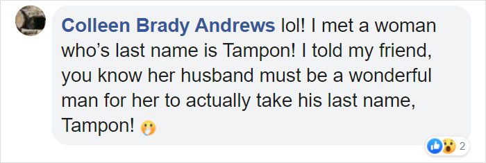 People Share Their Unfortunate Name Stories After Amy Schumer Changes Her Baby’s Name Because It Sounded Like “Genital” People Share Their Unfortunate Name Stories After Amy Schumer Changes Her Baby’s Name Because It Sounded Like “Genital”