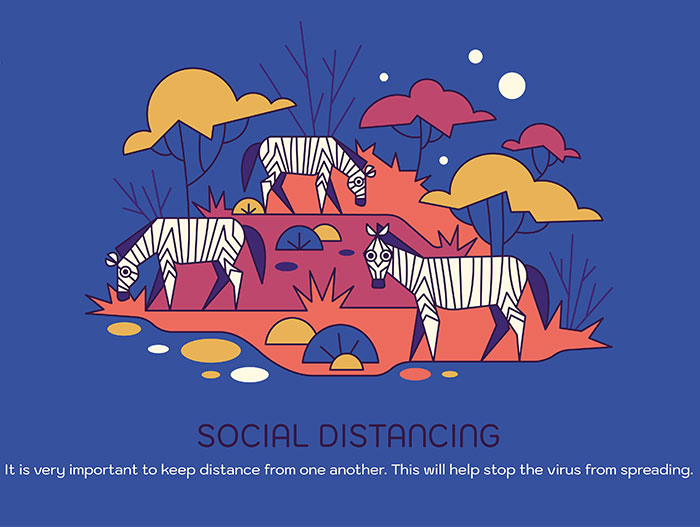 9 Illustrations I Created With Animals Giving Advice On The Pandemic And Quarantine