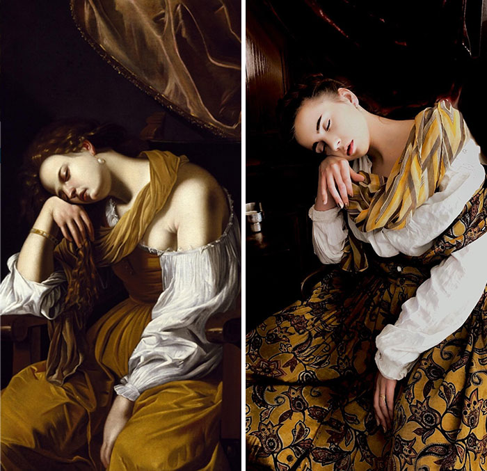 Artemisia Gentileschi, Mary Magdalene As Melancholy