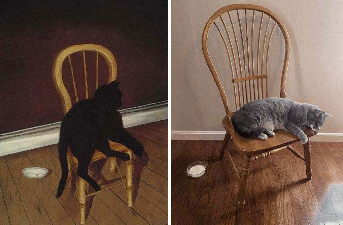 Von Wittkamp’s “Black Cat On A Chair” | My “Fat Cat On A Chair”