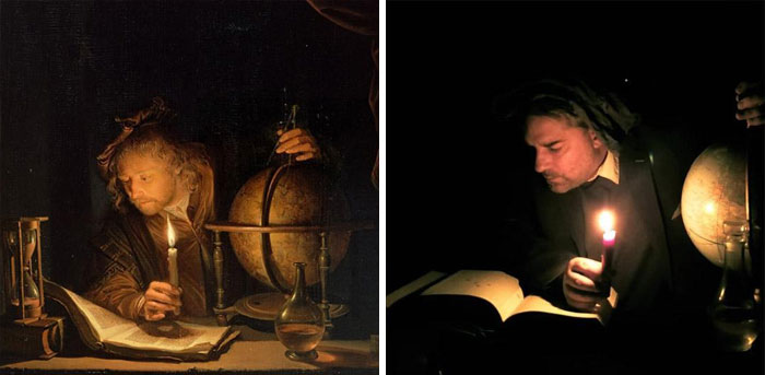 Getty Challenge : Astronomer By Candlelight De L'artiste Gerrit Dou (1613-1675)