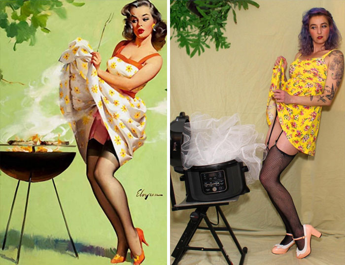 Elvgren's Smoke Screen, As Recreated By Me