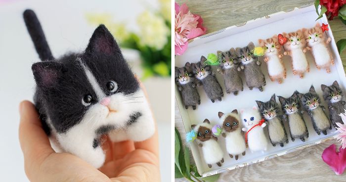 Russian Artist’s Felted Wool Animals Might Stun You With Their Cuteness (67 Pics)