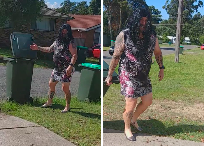 Australians-Dress-Up-Taking-Bins-Out