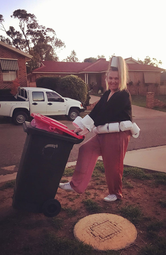 Australians-Dress-Up-Taking-Bins-Out