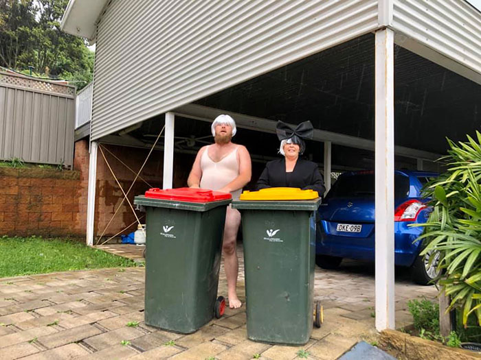 Australians-Dress-Up-Taking-Bins-Out