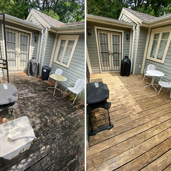 Welp, I Guess It Was Finally Quaran-Time To Power Wash The Back Courtyard