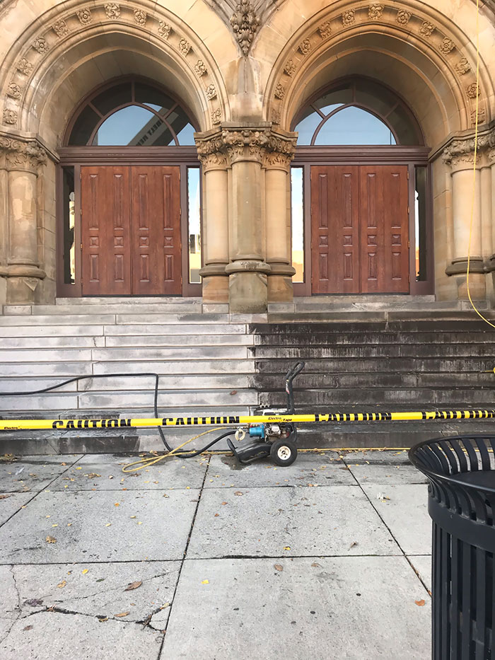 Old Federal Courthouse Getting A Good Cleaning