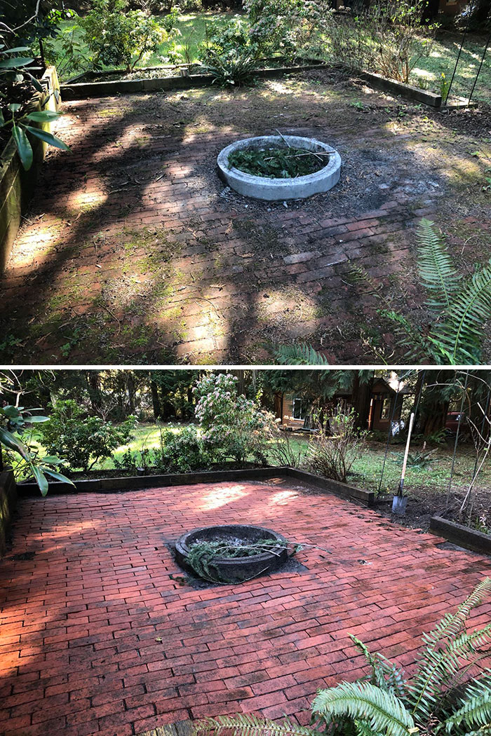 Cleaning Up The Fire Area Next To My House