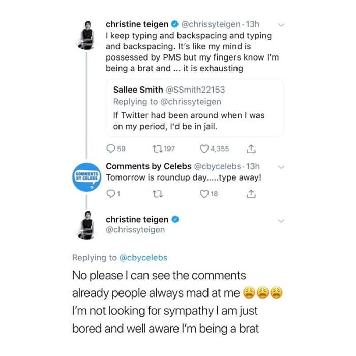 Christine Teigen Tweets