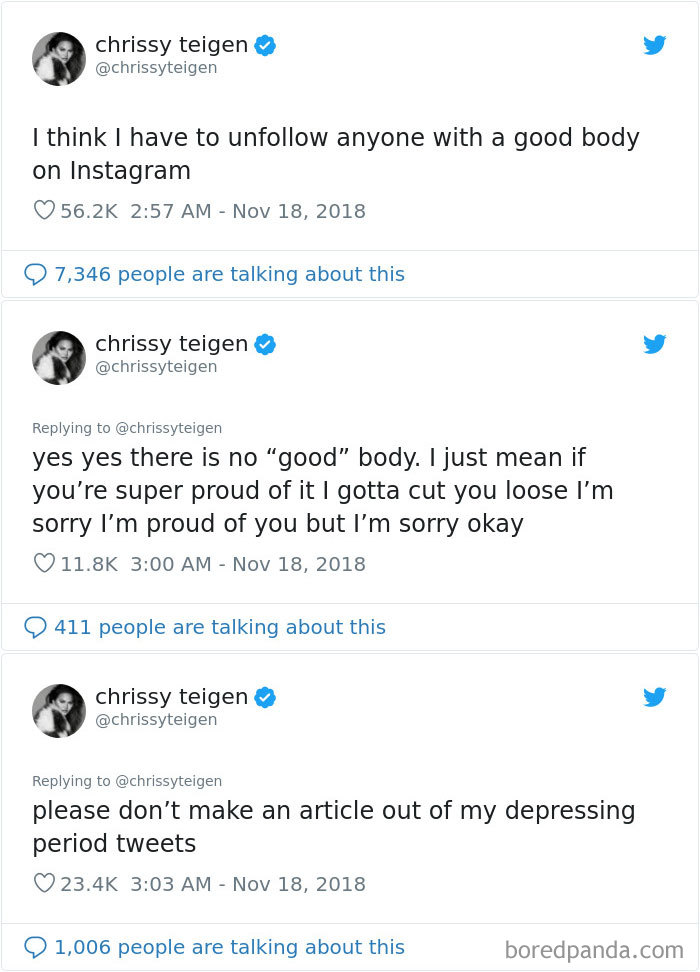 Christine Teigen Tweets