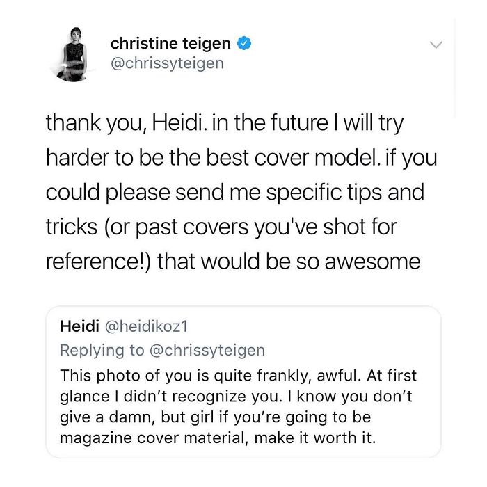 Christine Teigen Tweets