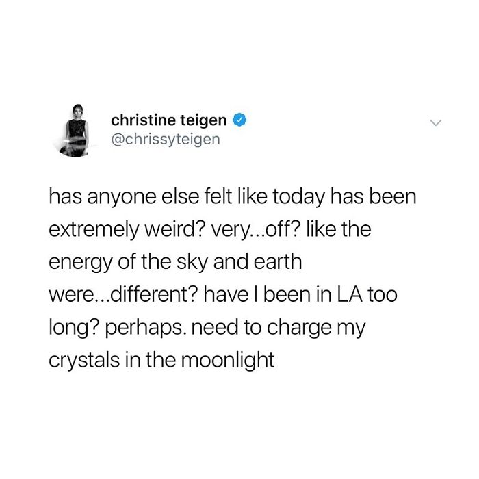 Christine Teigen Tweets