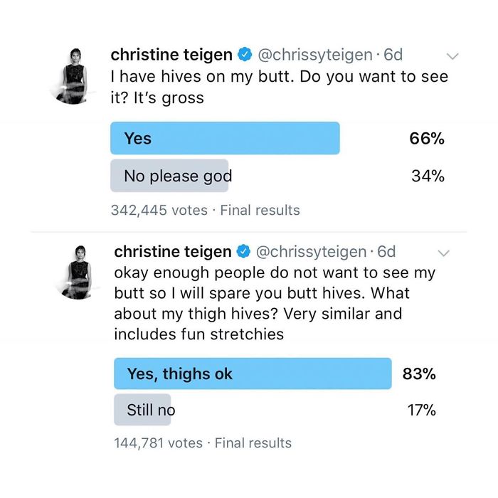 Christine Teigen Tweets