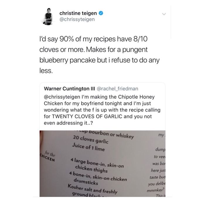 Christine Teigen Tweets