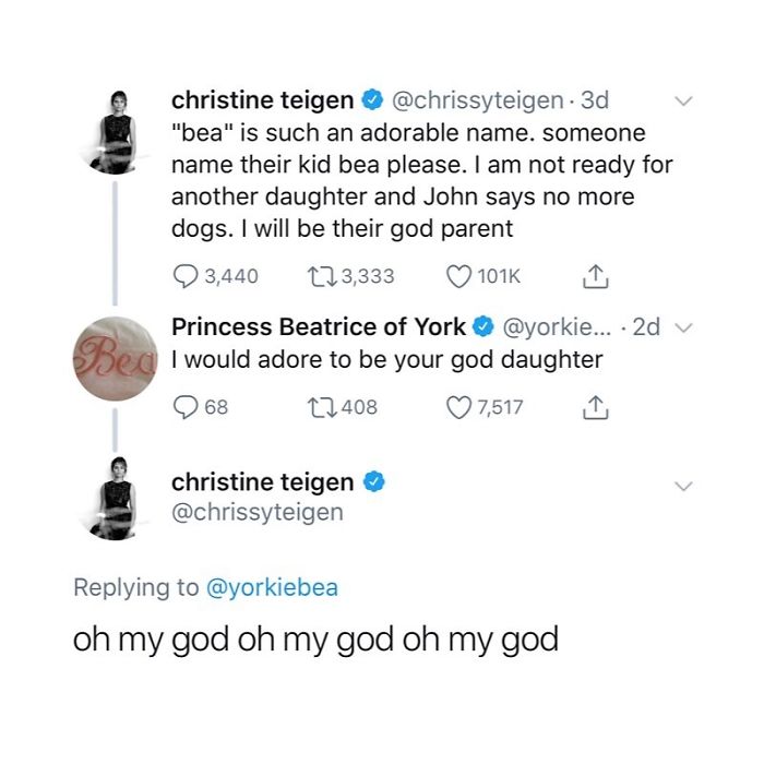 Christine Teigen Tweets