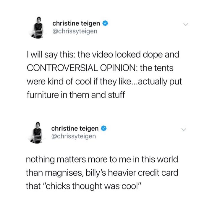 Christine Teigen Tweets