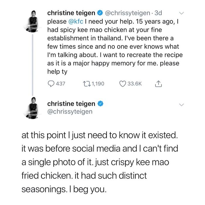 Christine Teigen Tweets