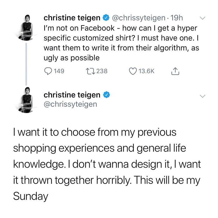 Christine Teigen Tweets