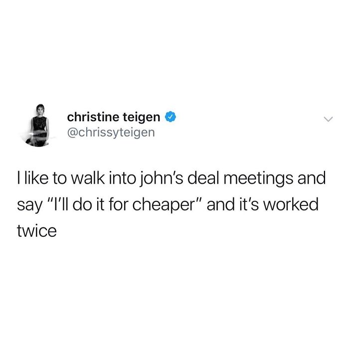 Christine Teigen Tweets