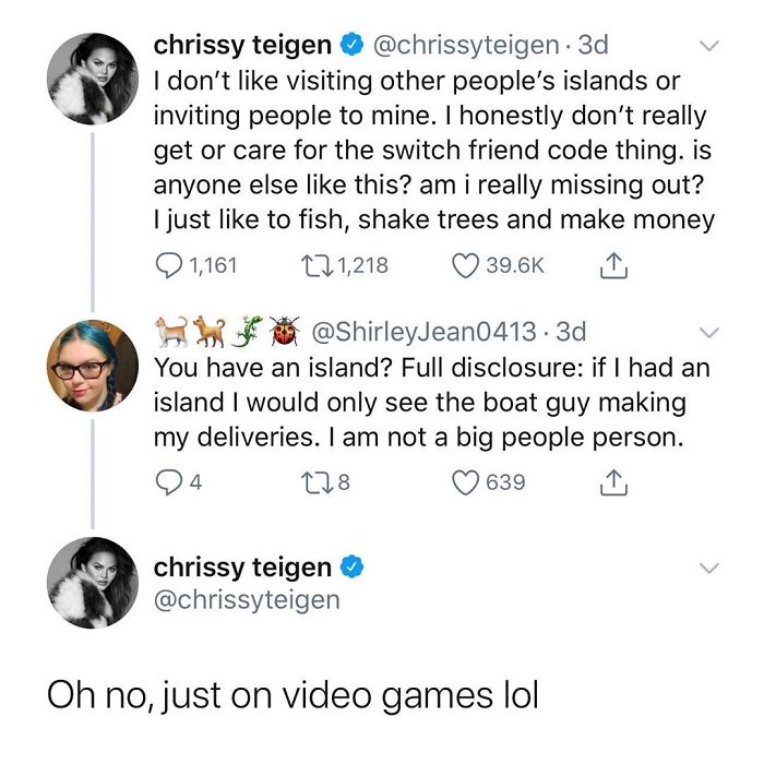 Christine Teigen Tweets