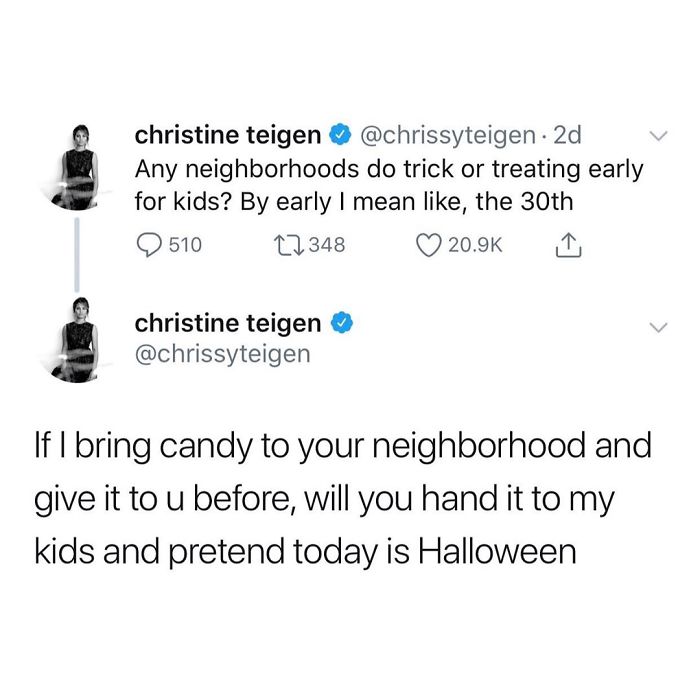 Christine Teigen Tweets