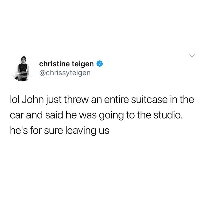 Christine Teigen Tweets