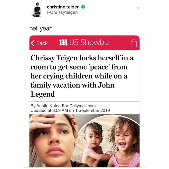Christine Teigen Tweets