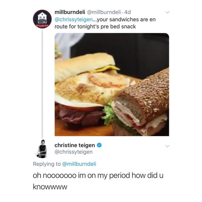 Christine Teigen Tweets