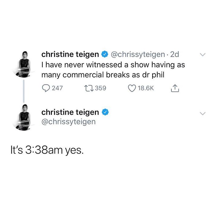 Christine Teigen Tweets
