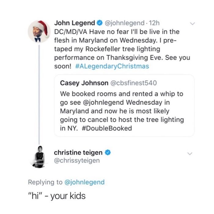Christine Teigen Tweets