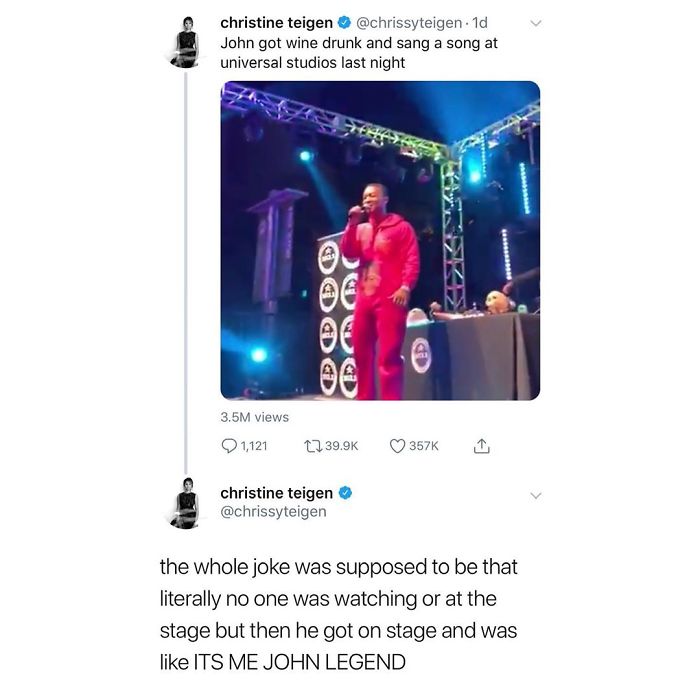 Christine Teigen Tweets