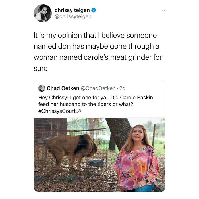 Christine Teigen Tweets