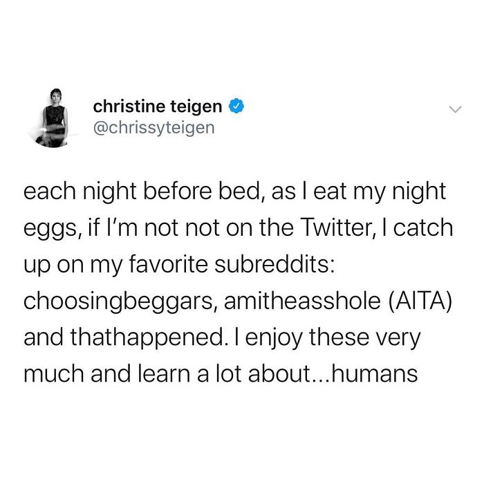 Christine Teigen Tweets