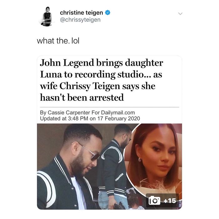 Christine Teigen Tweets