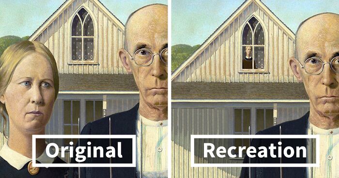 14 Classic Painting Recreations By German Artist Show How Characters Practice Social Distancing