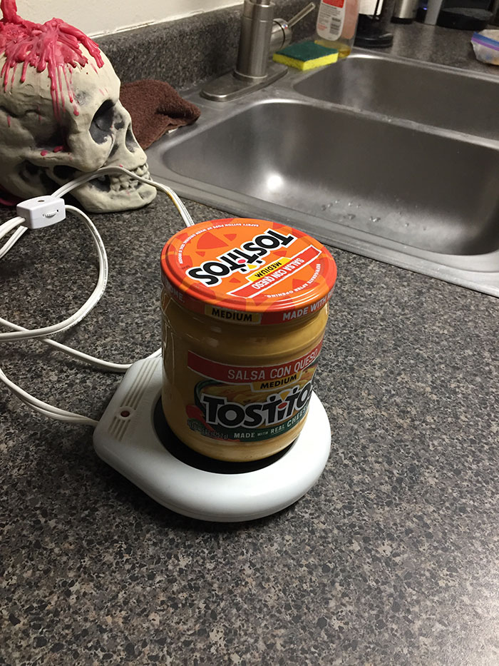 My Roommate Changed My Life Tonight. Candle Warmer And Queso Dip