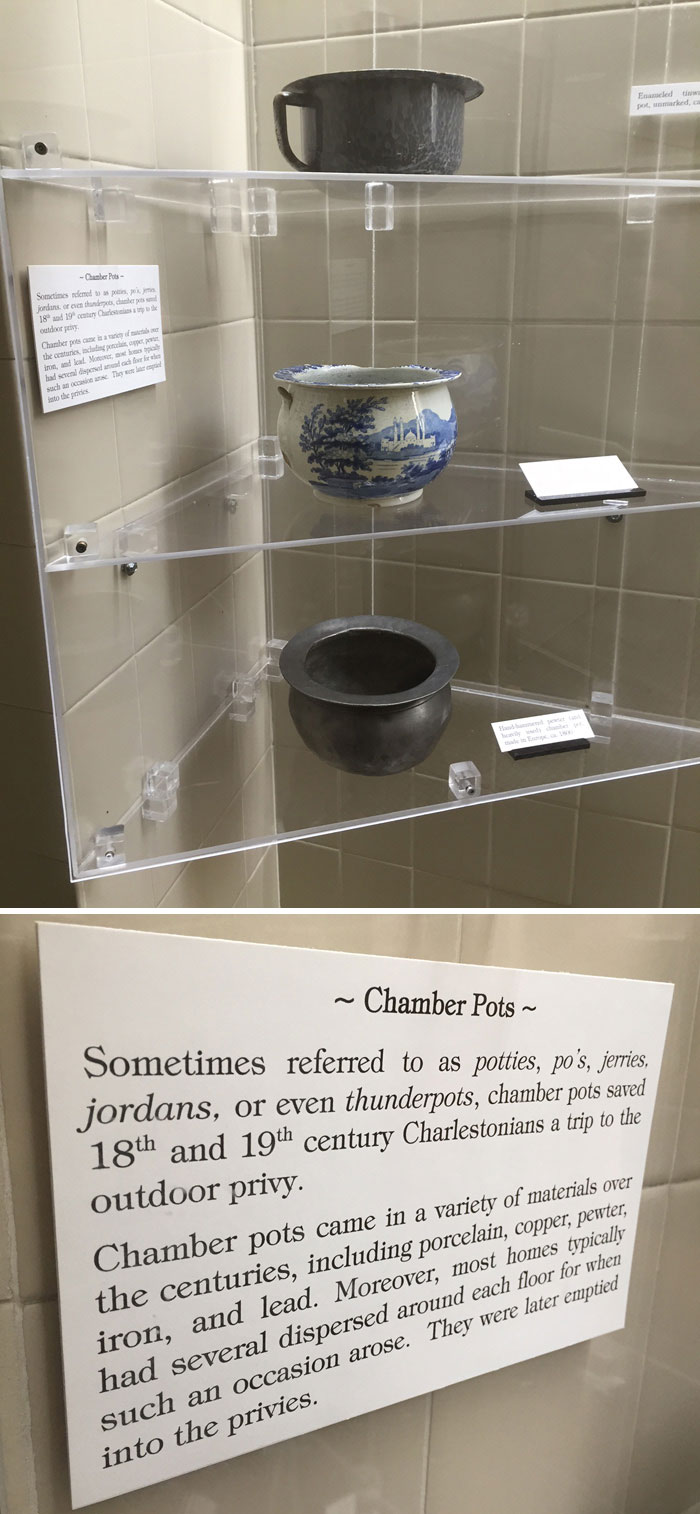 The Restroom In This Museum Has A Very Appropriate Display