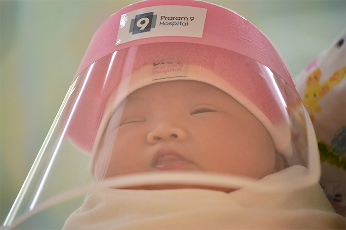 These Newborns Are Getting Tiny Face Shields To Protect Them From The Coronavirus