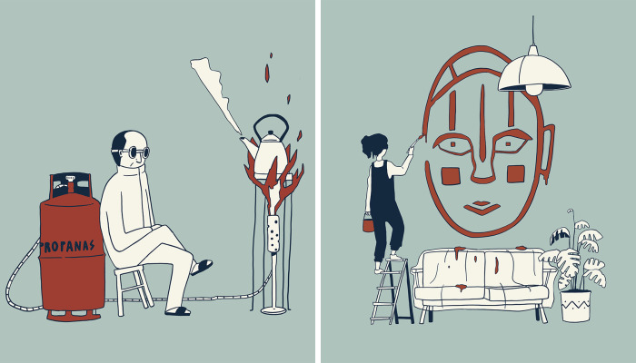 I Illustrated The Film Crew In Quarantine