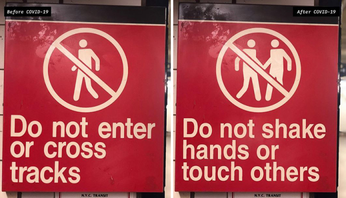 Artist Reimagines 10 Street Signs Inspired By Quarantine