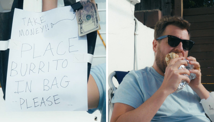 This Guy Used His Drone To Deliver A Burrito To Himself