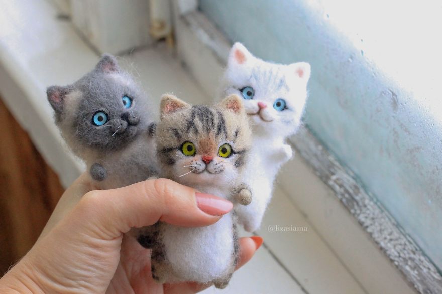 Russian Artist Produces Kittens Made Of Wool So Cute You Will Want One