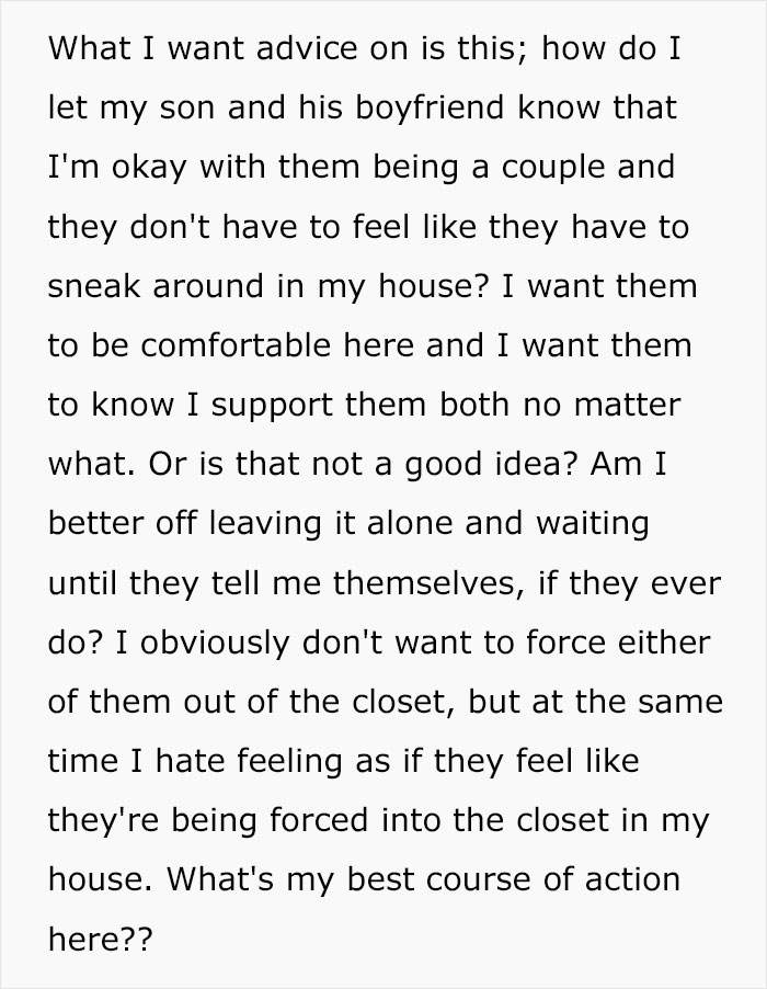 Dad Knows His Son And His Male "Friend" Are Secretly Dating, Asks People How To Tell Him It's Ok, Posts A Wholesome Update Dad Knows His Son And His Male "Friend" Are Secretly Dating, Asks People How To Tell Him It's Ok, Posts A Wholesome Update