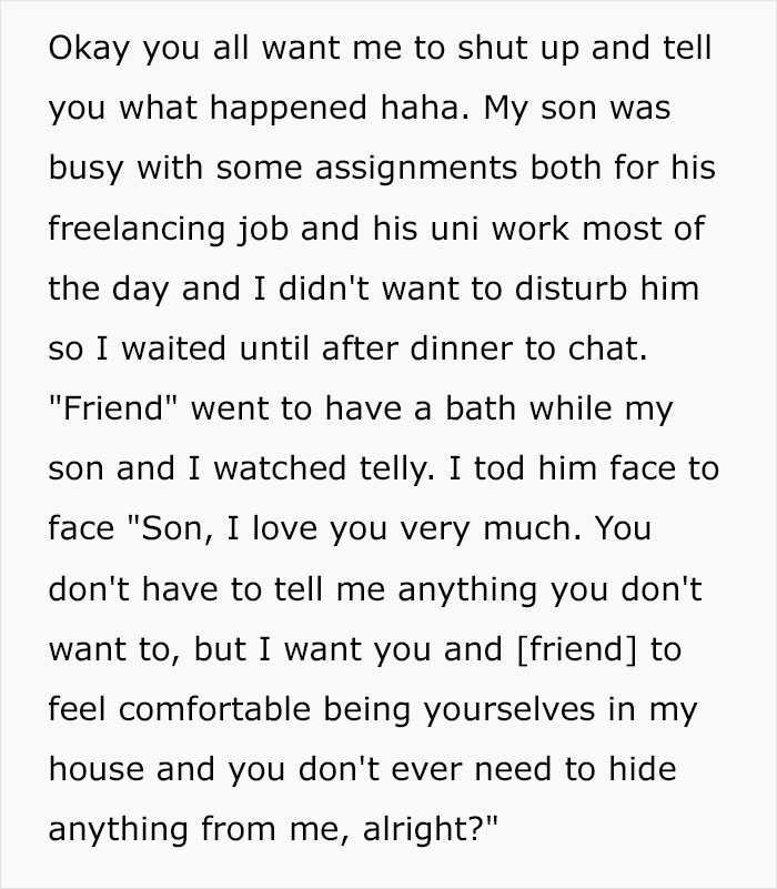 Dad Knows His Son And His Male "Friend" Are Secretly Dating, Asks People How To Tell Him It's Ok, Posts A Wholesome Update Dad Knows His Son And His Male "Friend" Are Secretly Dating, Asks People How To Tell Him It's Ok, Posts A Wholesome Update